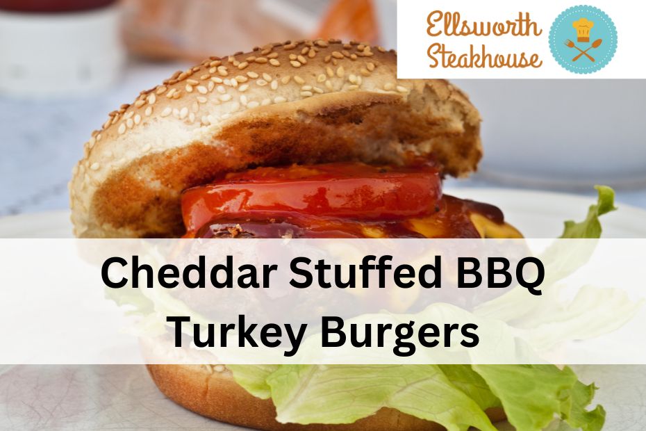 Cheddar Stuffed BBQ Turkey Burgers