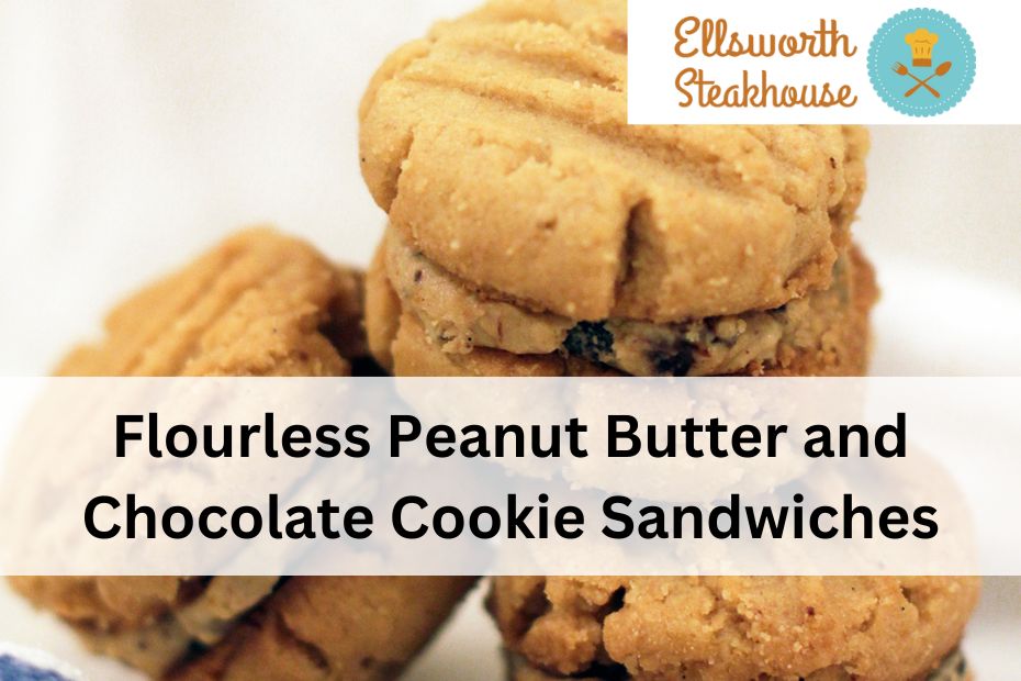 Flourless Peanut Butter and Chocolate Cookie Sandwiches