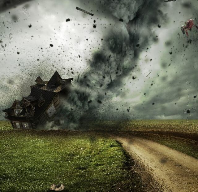 Where should you be during a tornado to be as safe as possible?