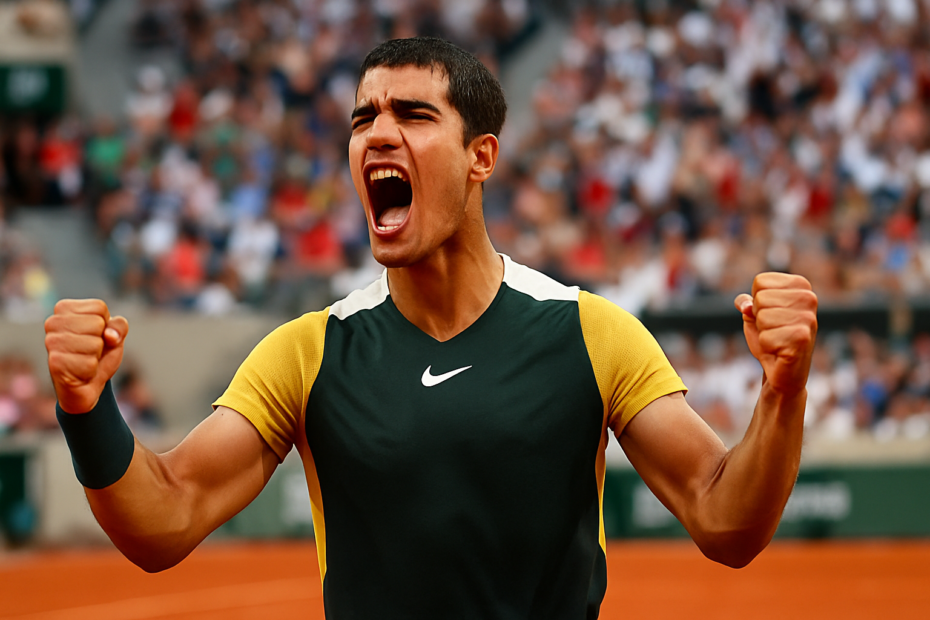 Carlos Alcaraz Stuns Jannik Sinner in French Open Thriller to Reach First Roland Garros Final