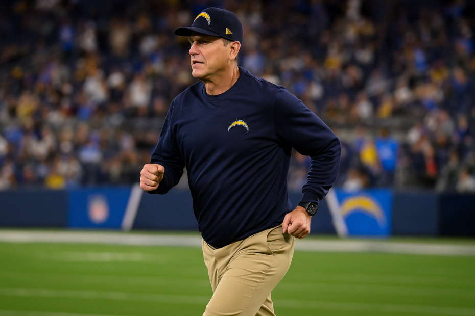 Chargers’ Harbaugh Bounces Back: Heart Procedure & Hip Replacement ✅