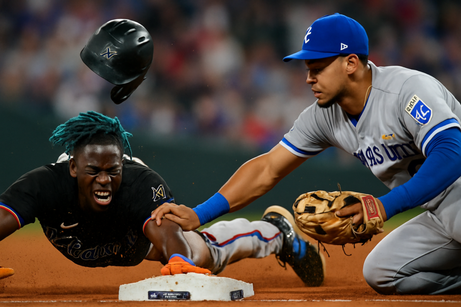 Jazz Chisholm Jr. FLIPS After Brutal Tag by Garcia—Feud Boils Over in Yankees Rout!