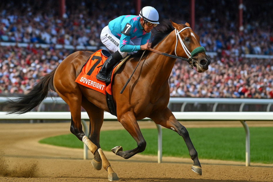 Sovereignty Returns to Rule: Derby Champ Dominates Belmont in Rematch