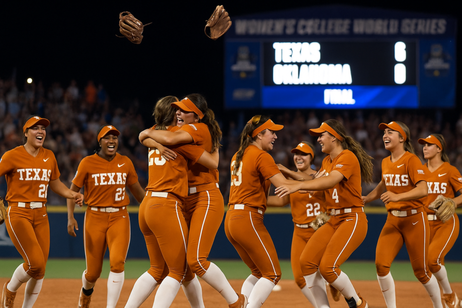Texas Makes History! Longhorns Clinch First WCWS Title in Epic Game 3 Showdown