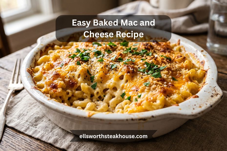 Easy Baked Mac and Cheese Recipe