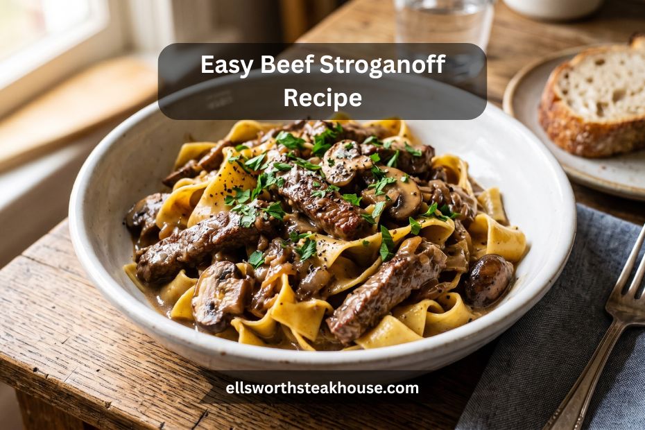 Easy Beef Stroganoff Recipe